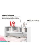 Colchão Solteiro Pérola Polar (2un) + Bicama Ravena c/ Baú Branco