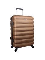 Mala de Viagem Media em ABS Yins 21089 Cadeado Integrado Rodas Giro 360º - Cobre - M