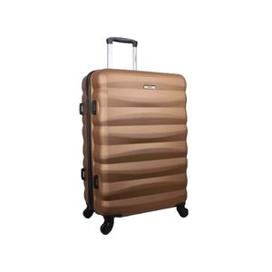 Mala de Viagem Media em ABS Yins 21089 Cadeado Integrado Rodas Giro 360º - Cobre - M