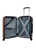 Mala de Viagem Media em ABS Yins 21089 Cadeado Integrado Rodas Giro 360º - Cobre - M