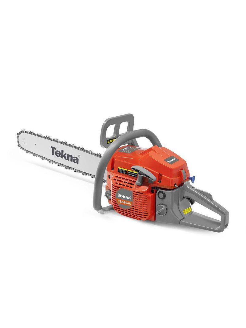 Motosserra Gasolina Tekna Cs58ac, 54cc, 2t, Corrente Oregon, Barra Tekna 20