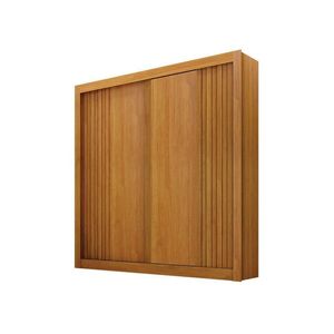 Guarda Roupa Solteiro 2 Portas Milano Cinamomo – Leifer Móveis