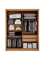 Guarda Roupa Solteiro 2 Portas Milano Cinamomo – Leifer Móveis