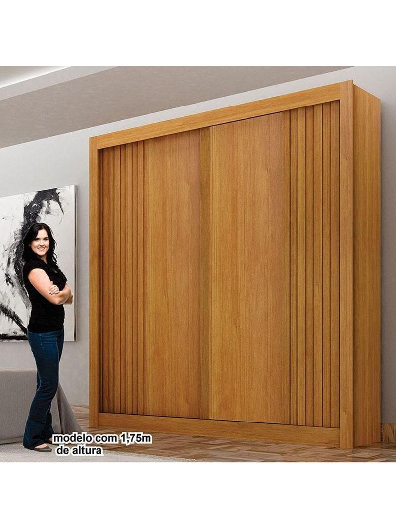 Guarda Roupa Solteiro 2 Portas Milano Cinamomo – Leifer Móveis