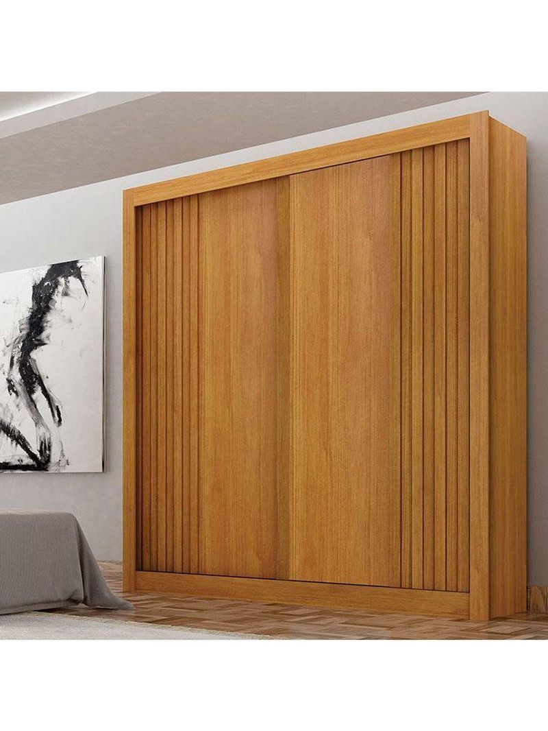 Guarda Roupa Solteiro 2 Portas Milano Cinamomo – Leifer Móveis