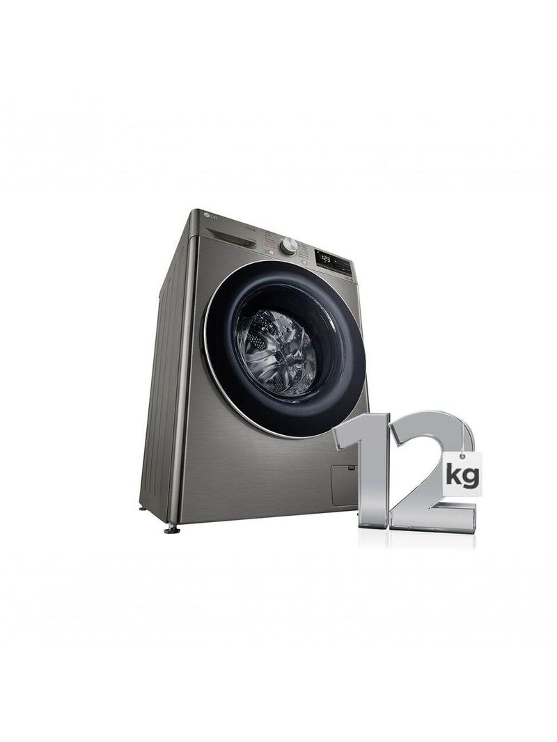 Lava e Seca Smart LG VC4 12kg Inox Look com Inteligência Artificial AI DD CV5012PC4A – 220V