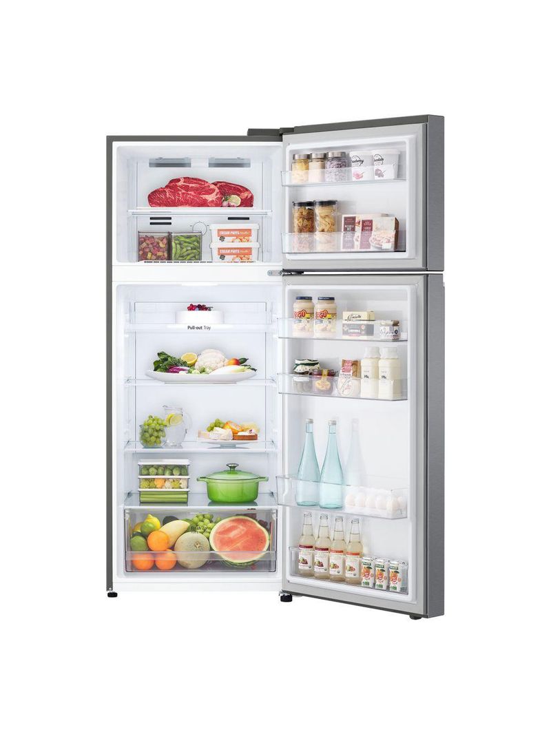 Geladeira LG Frost Free Inverter 395L Duplex Inox Look GN-B392PLM – 220V