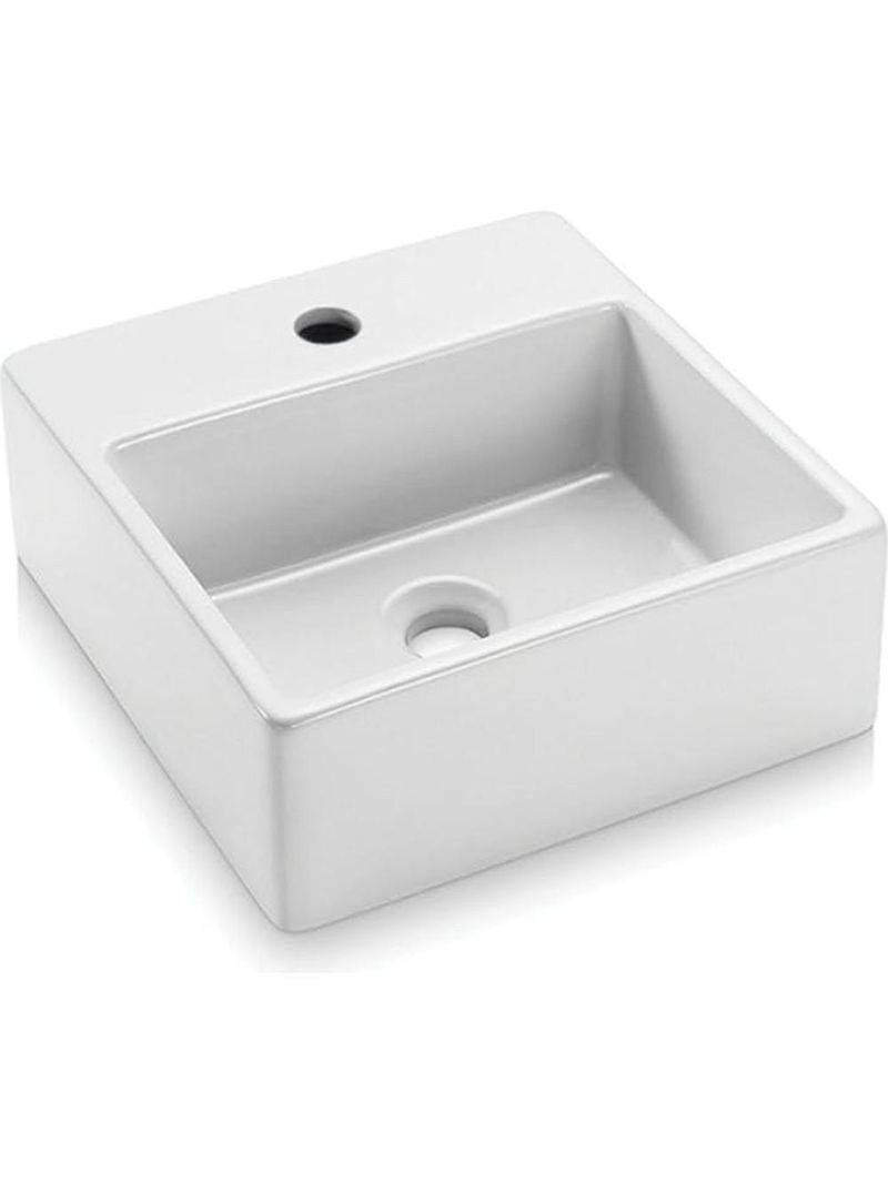 Cuba De Apoio Quadrada Ica1200 35x35 Branca C- Mesa Icasa