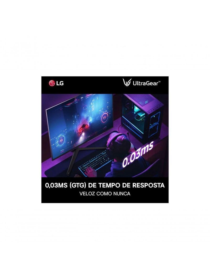 Monitor Gamer LG UltraGear OLED 27” QHD HDR400 True Black 15M:1 240Hz 0,03ms (GtG) NVIDIA® G-SYNC® 27GS95QE-B
