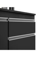 Cozinha Modulada 6 Módulos Composição 8 Preto – Lumil Móveis