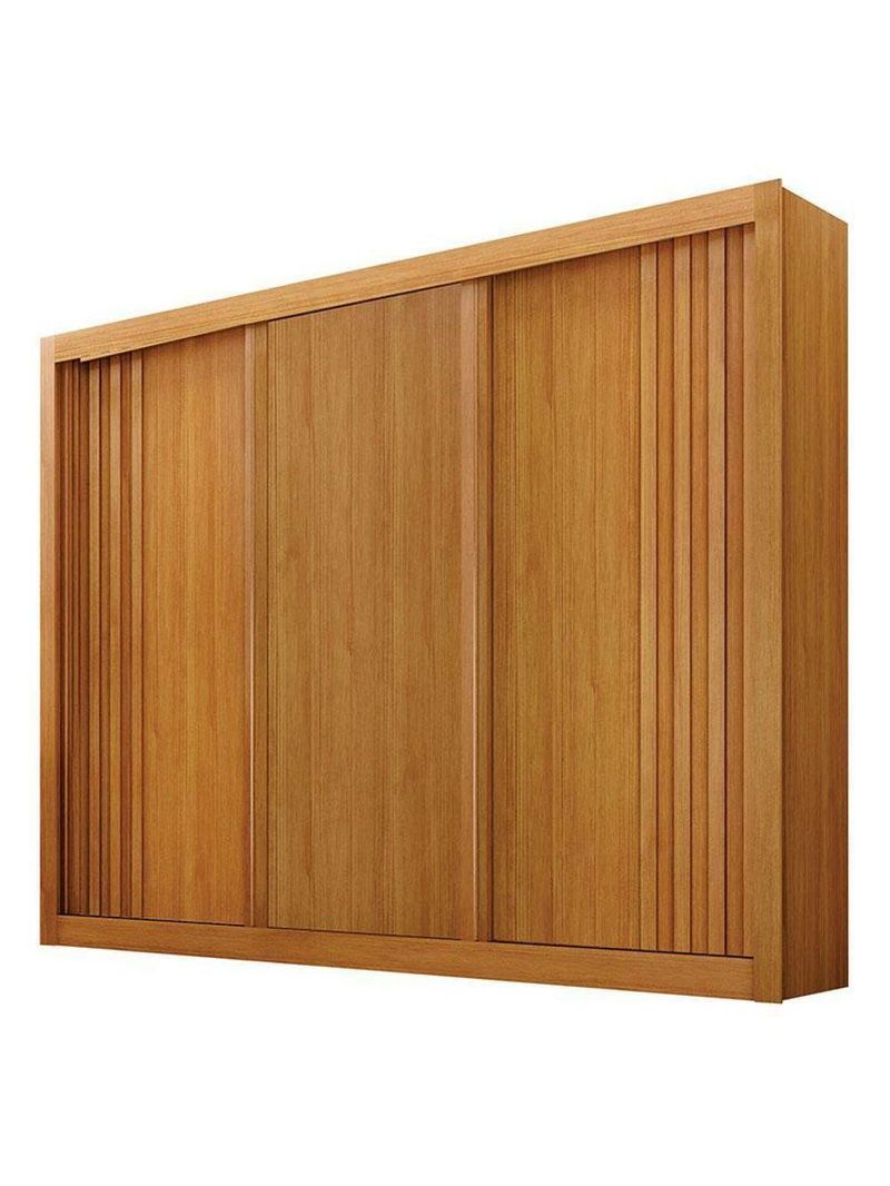 Guarda Roupa Casal 3 Portas Milano Cinamomo – Leifer Móveis