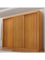 Guarda Roupa Casal 3 Portas Milano Cinamomo – Leifer Móveis