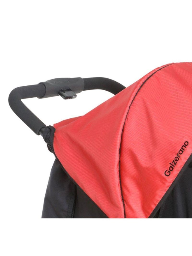 Carrinho De Bebê Galzerano San Remo De 0 Meses Até 15 Kg Preto E Vermelho