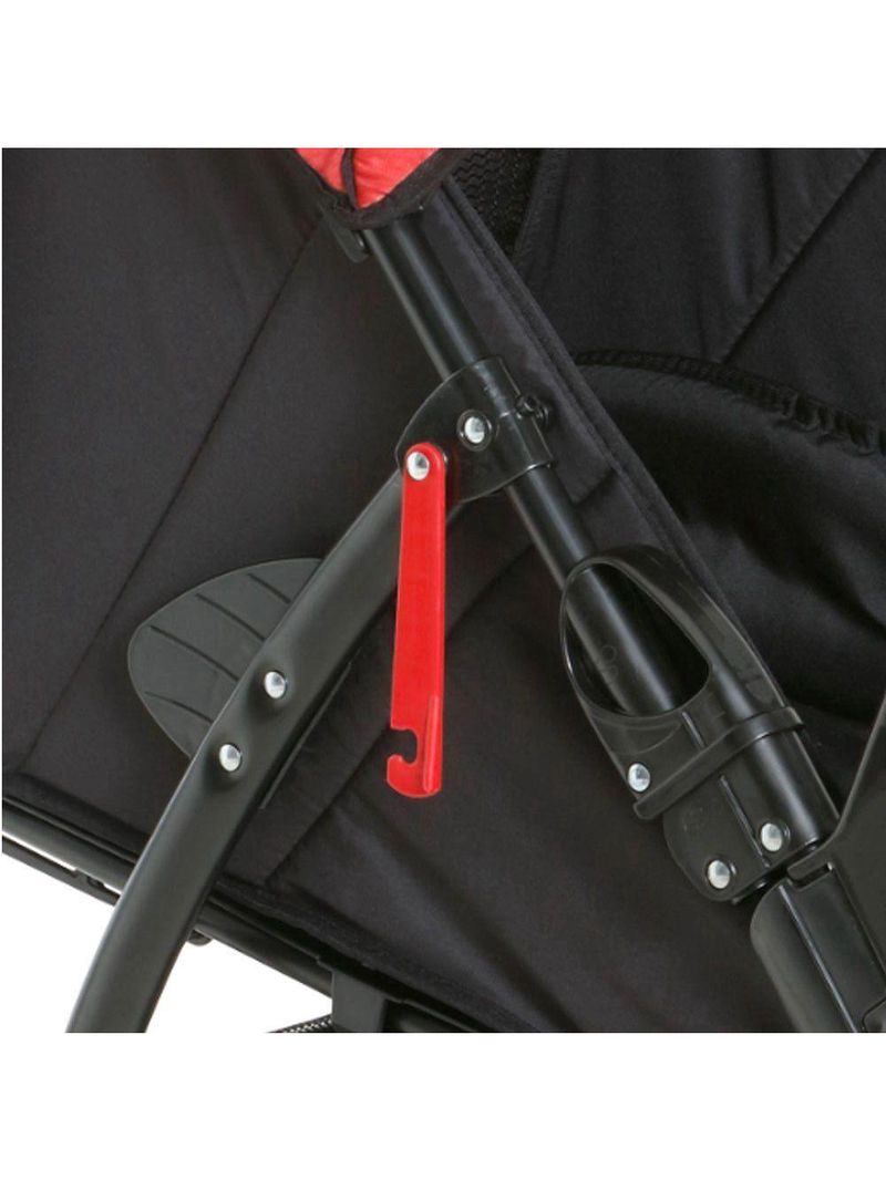 Carrinho De Bebê Galzerano San Remo De 0 Meses Até 15 Kg Preto E Vermelho