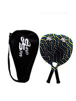 Kit 2 Raquetes de Beach Tennis Sand Spin Aloha Fibra de Carbono Azul