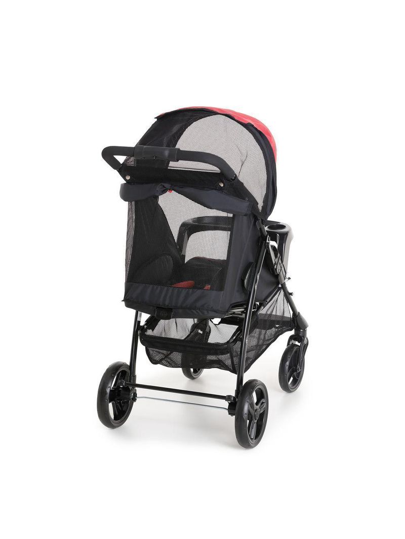 Carrinho De Bebê Galzerano San Remo De 0 Meses Até 15 Kg Preto E Vermelho