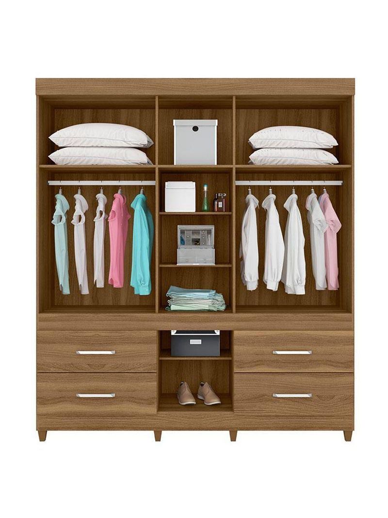 Guarda Roupa Casal Guarujá Amêndola Touch – Demóbile