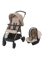 Carrinho de Bebê com Bebê Conforto Burigotto Travel System Lui e Materna Mon Amour – Bege