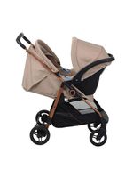 Carrinho de Bebê com Bebê Conforto Burigotto Travel System Lui e Materna Mon Amour – Bege