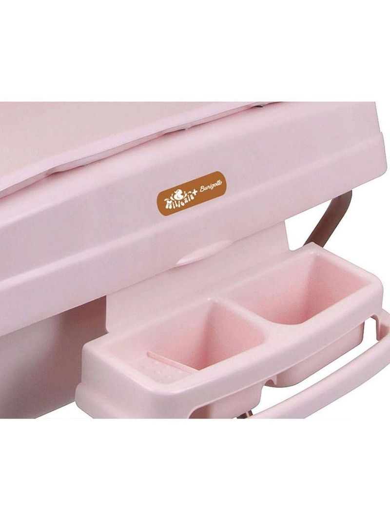 Banheira de Bebê com Trocador Burigotto Millenia + Moun Amour - Rosa