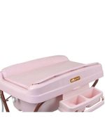 Banheira de Bebê com Trocador Burigotto Millenia + Moun Amour - Rosa