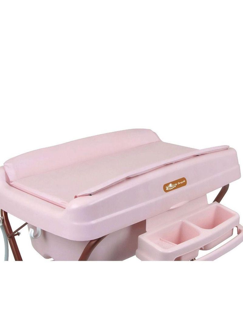 Banheira de Bebê com Trocador Burigotto Millenia + Moun Amour - Rosa