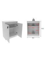 Armário Balcão Para Escritório Me4149 Branco - Tecnomobili