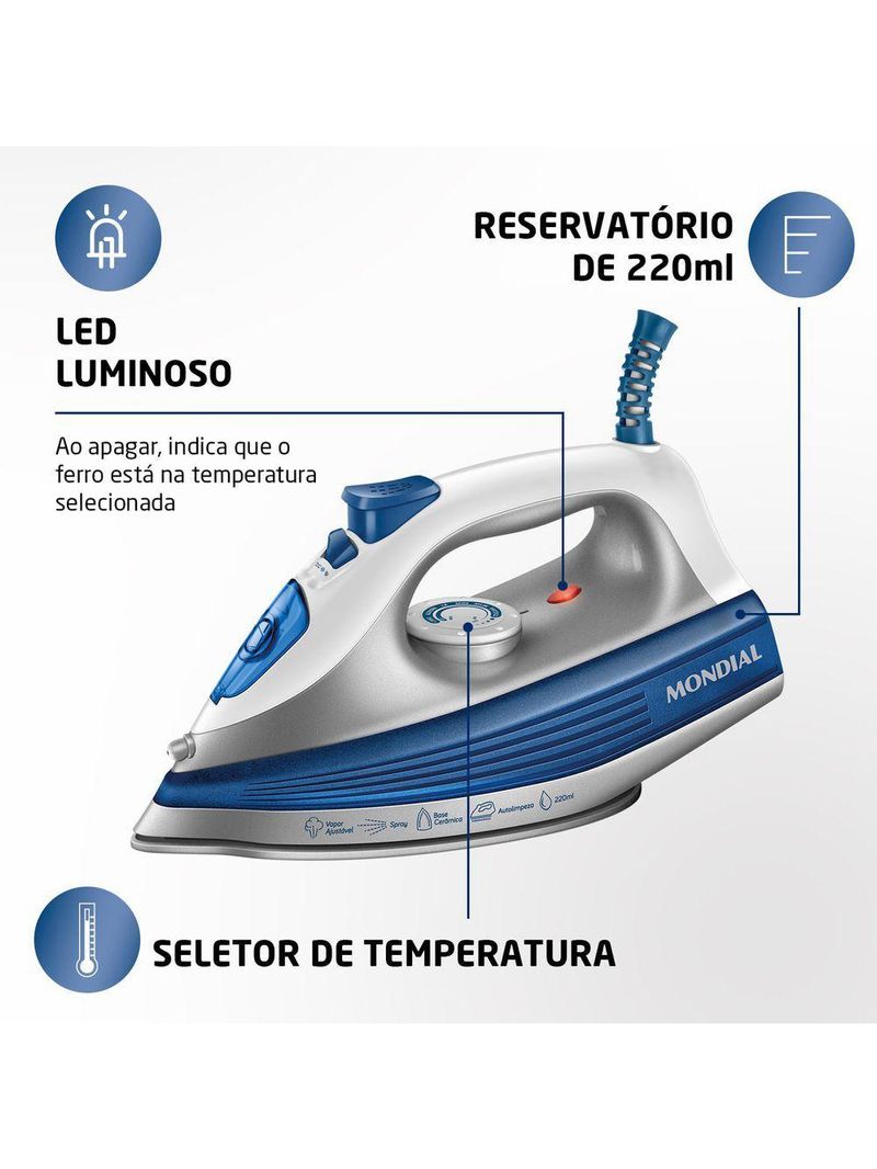 Ferro A Vapor Fvn-01-bl Ferro A Vapor Fvn-01-bl 127v/60hz