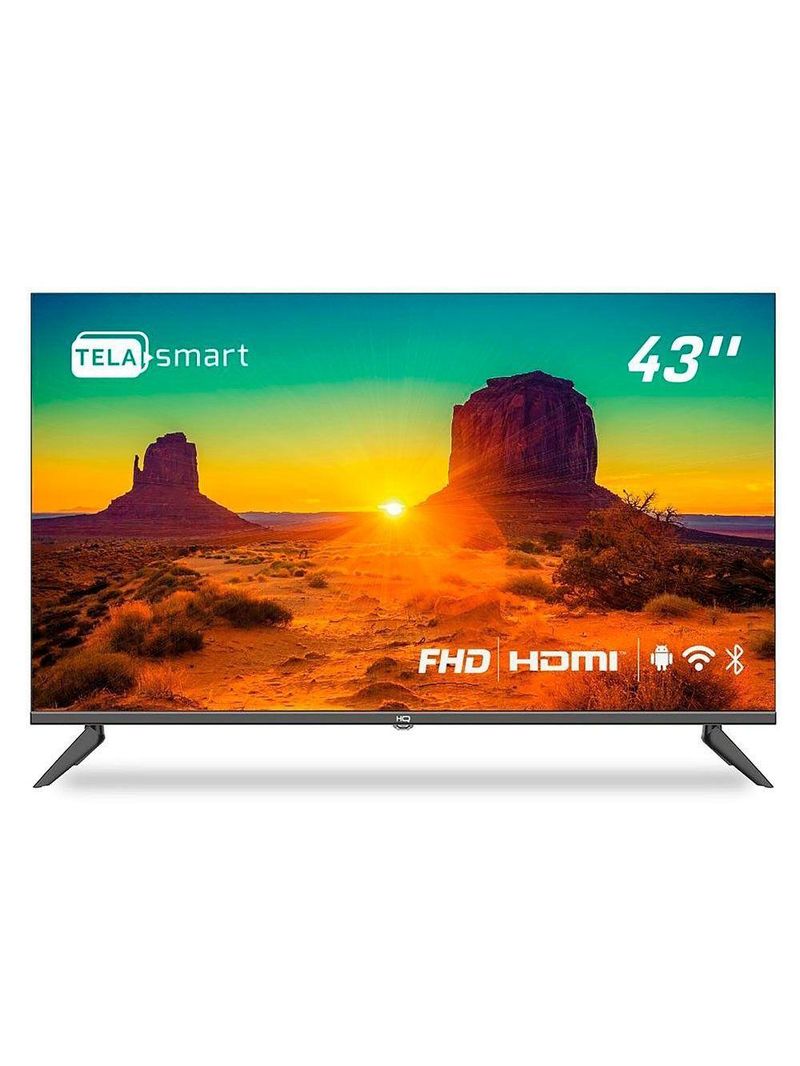 Smart Tv Led 43 Polegadas Full Hd Hqstv43n Hq Preto Bivolt