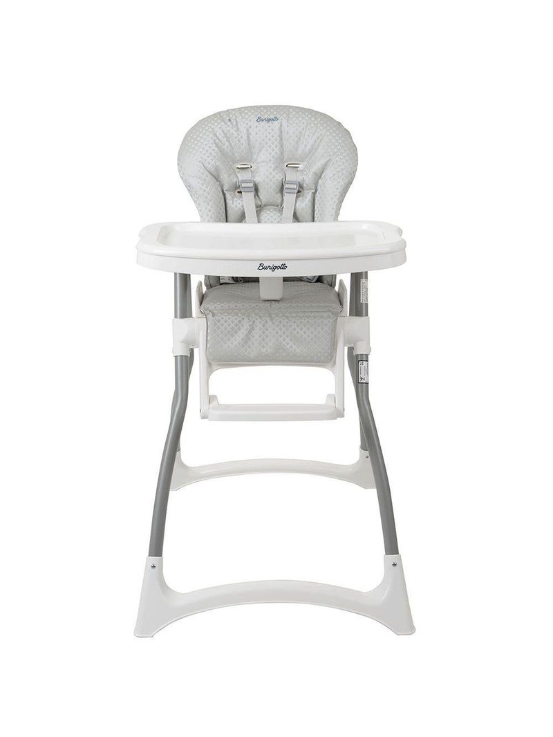 Cadeira de Alimentação Burigotto Merenda de 6 Meses a 36 Meses - Granito Prata
