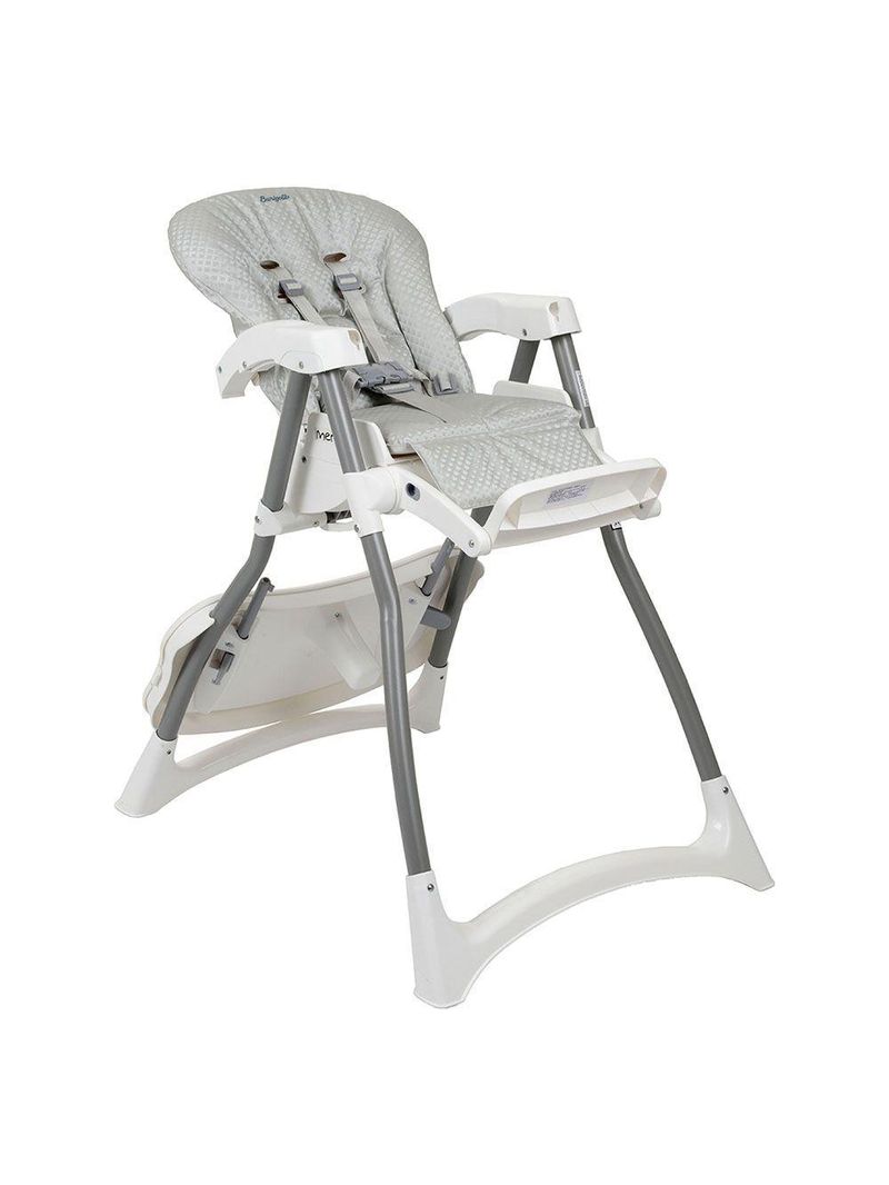 Cadeira de Alimentação Burigotto Merenda de 6 Meses a 36 Meses - Granito Prata