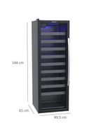 Adega Climatizada Porta Invertida 209L 50 Garrafas 220V