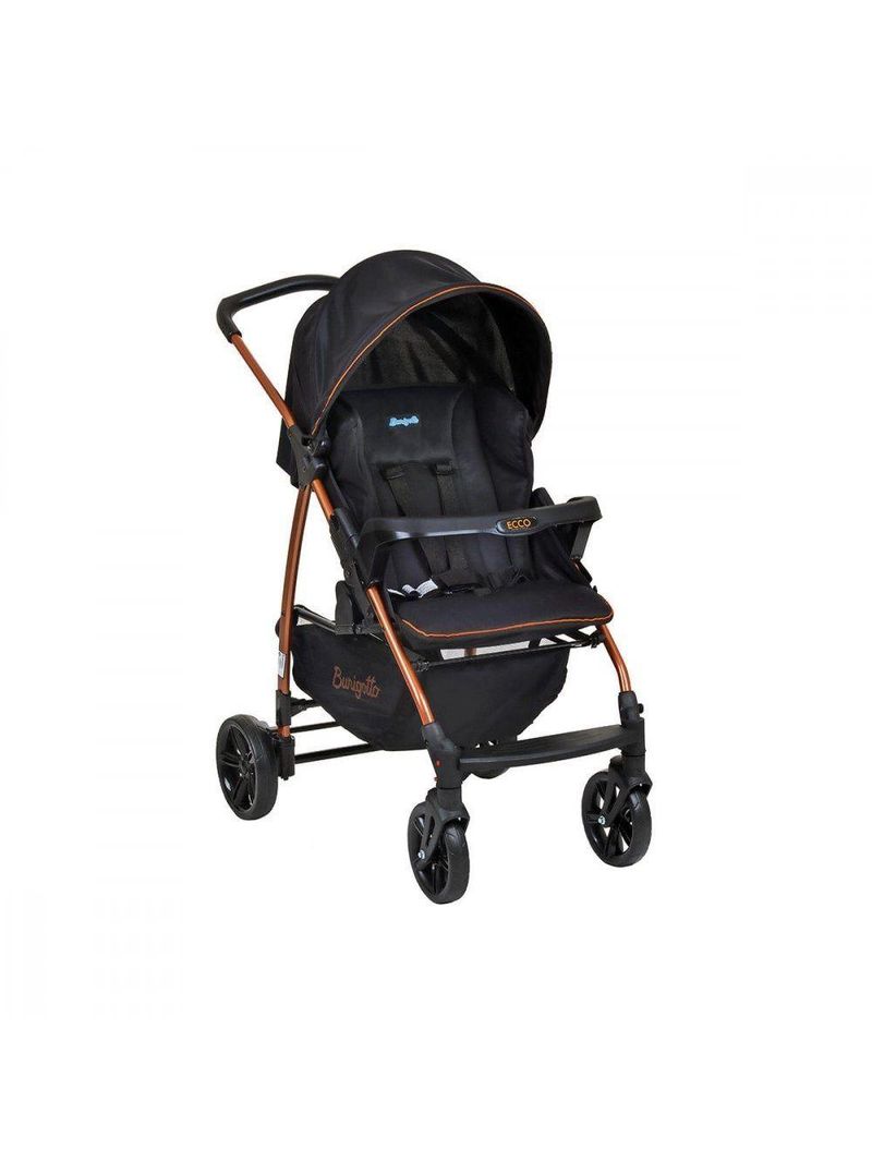 Carrinho De Bebê Para Passeio Burigotto Ecco De 0 Até 15 Kg Preto E Cobre