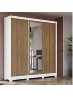 Guarda-roupa Casal  3 Por Rev De Correr 3 Espelhos 4 Gav