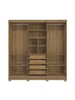 Guarda-roupa Casal  3 Por Reversiveis De Correr 3 Esp 4 Gav