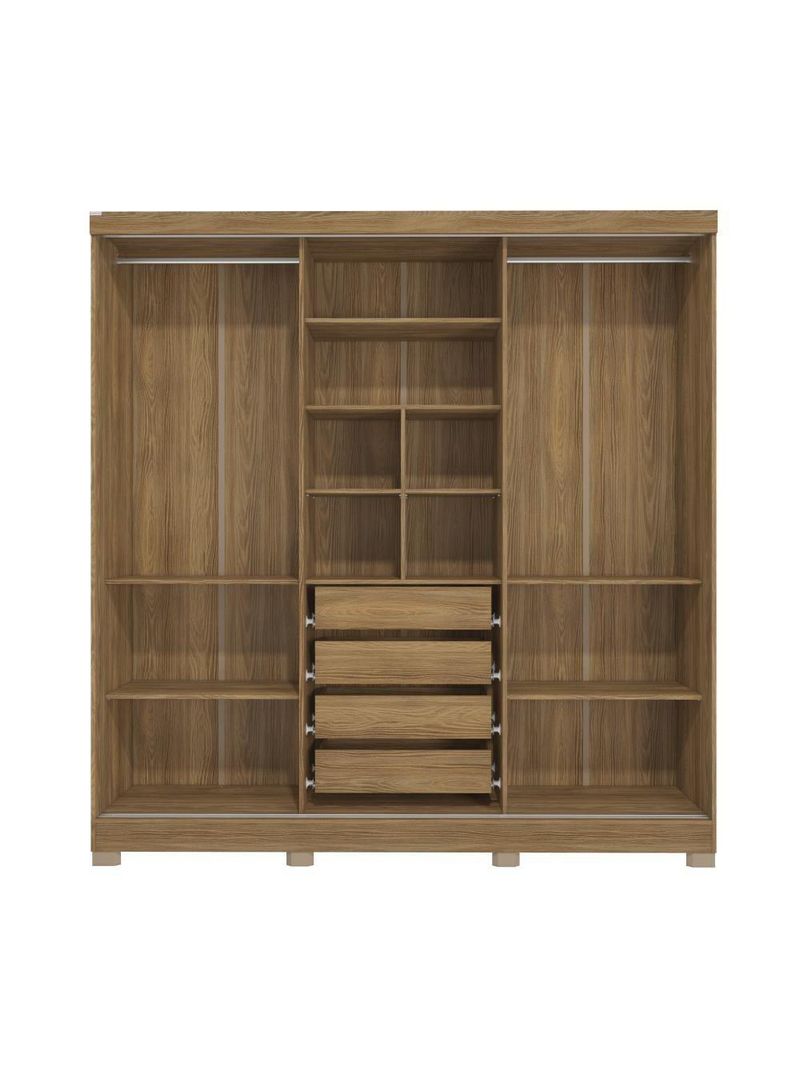 Guarda-roupa Casal  3 Por Reversiveis De Correr 3 Esp 4 Gav