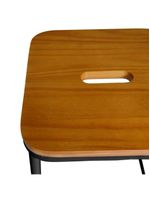 Banco Pegs Baixo Decorativo Preto - Overseas