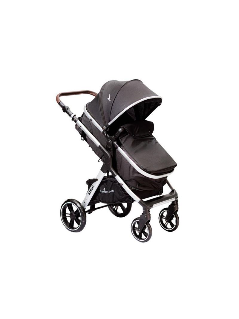 Carrinho De Bebê Travel System Premium Baby Kansas Prata