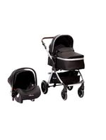 Carrinho De Bebê Travel System Premium Baby Kansas Prata