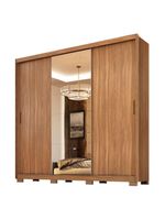 Cômoda London e Guarda Roupa Casal Dalila 32415PE Amendola Off White Flex com Pés - Demóbile