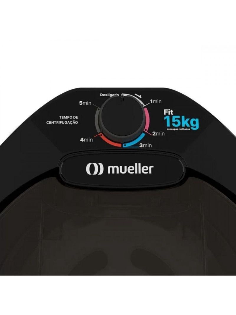 Centrífuga De Roupas Mueller Fit 15kg Preto 220 V
