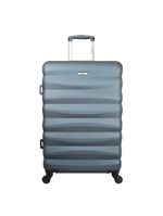 Mala de Viagem Média em ABS Yins 21089 Cadeado Integrado Rodas Giro 360º - Verde