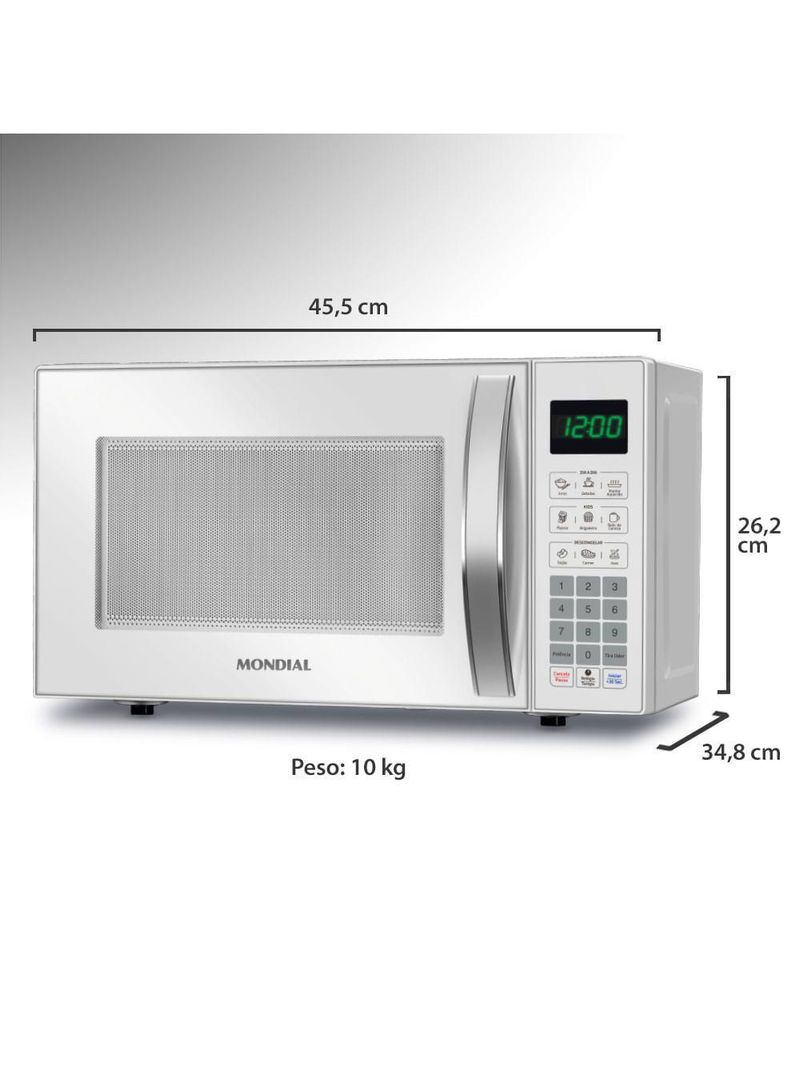 Micro-ondas 21l Mondial Mo-01-21-w 220v/60hz