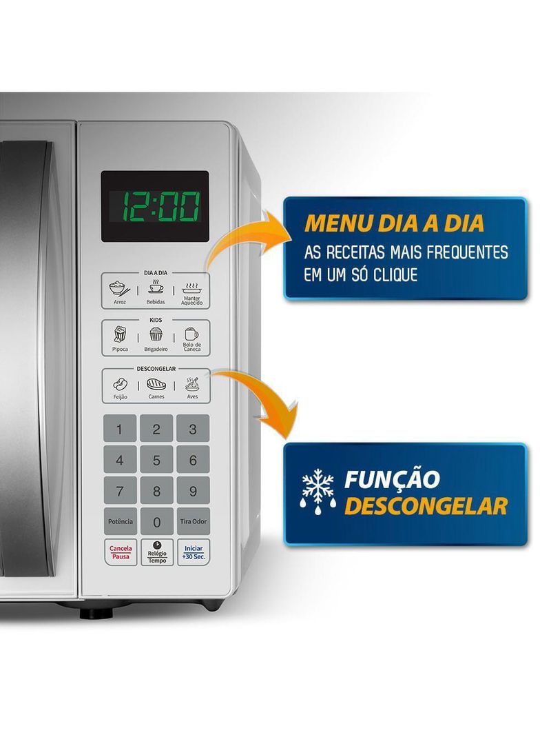 Micro-ondas 21l Mondial Mo-01-21-w 220v/60hz