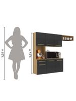 Armário de Cozinha Completa Suspenso  Freijó Aramóveis