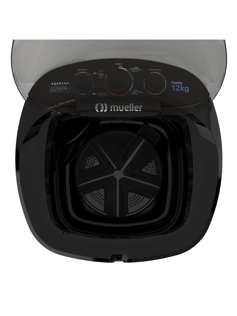 Tanquinho Mueller 12 Kg Family Aquatec Preto - 220v