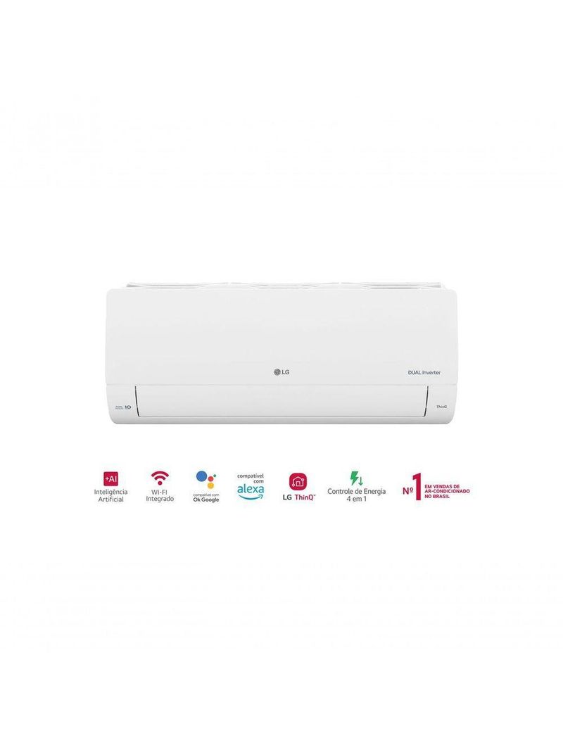 Ar Condicionado LG Dual Inverter Voice +AI 9000 BTUs Frio 127V