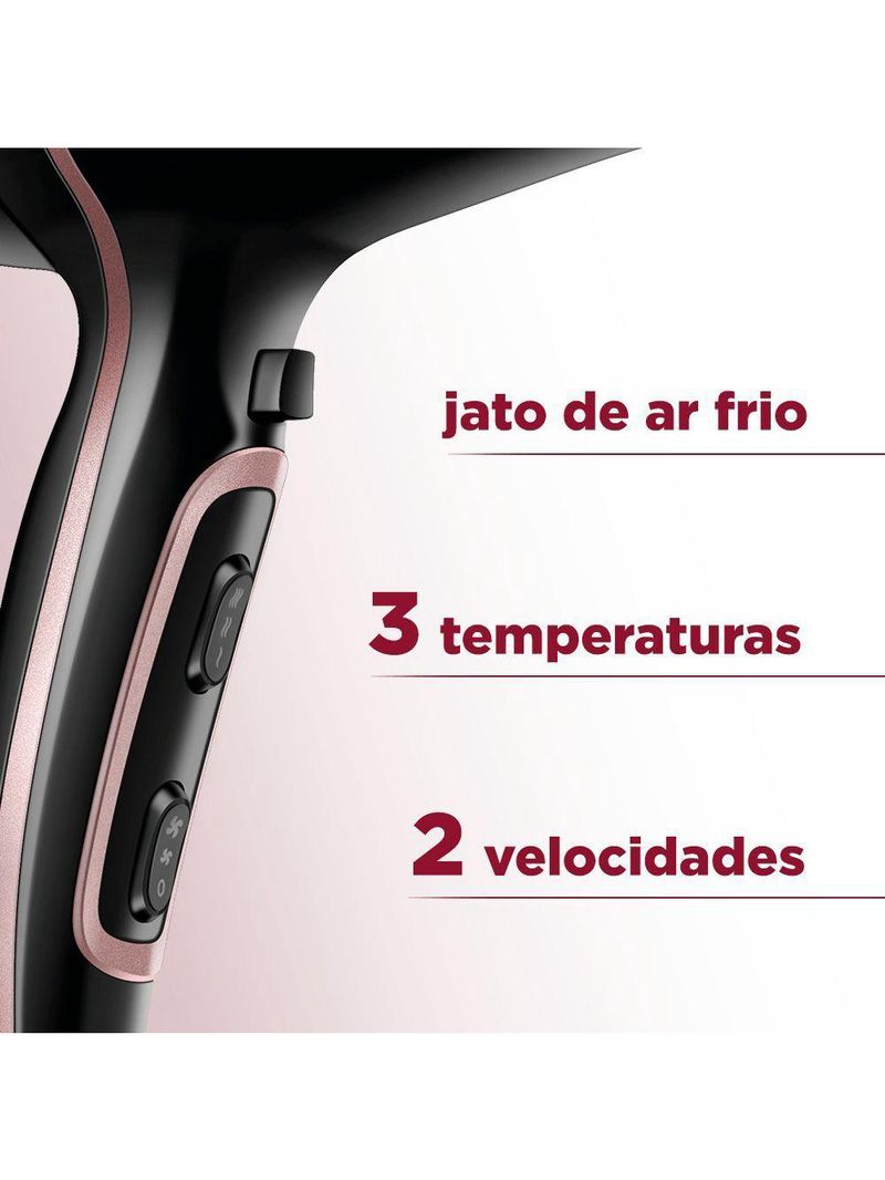 Secador De Cabelos Black Gold Scn-02 127v/60hz