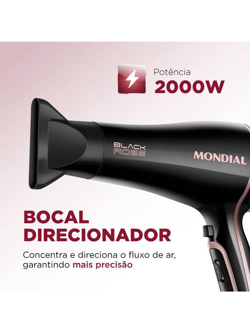 Secador De Cabelos Black Gold Scn-02 127v/60hz