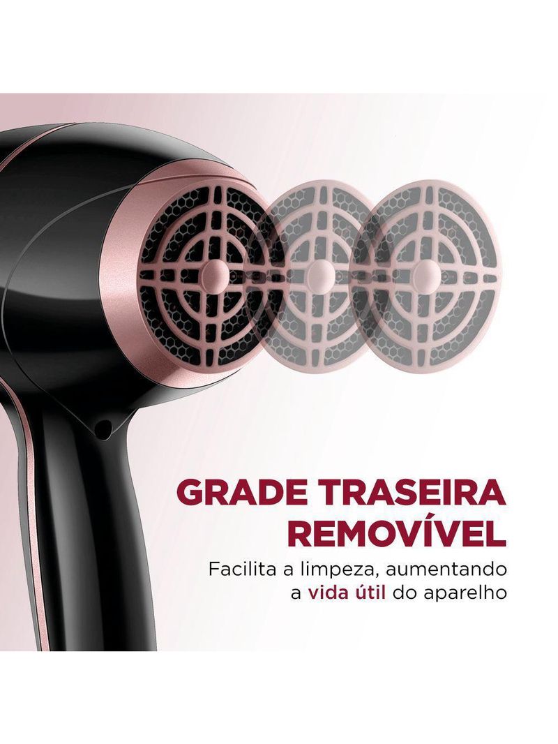 Secador De Cabelos Black Gold Scn-02 127v/60hz